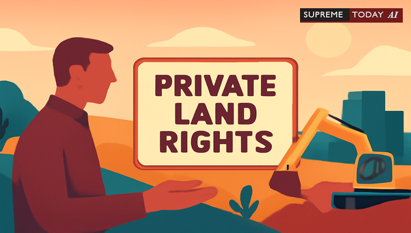 Government Interference with Private Land Holdings and Due Process Necessities