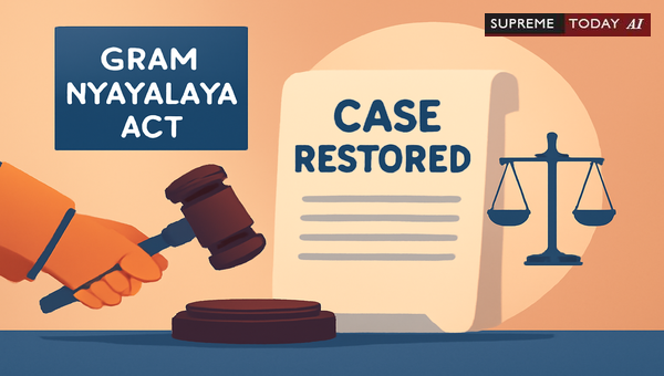 Restoration of Default-Dismissed Cases Under the Gram Nyayalaya Act: Judicial Analysis