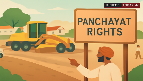 Gram Panchayat Power to Alter Street Levels Without Resident Consent Under Haryana Law