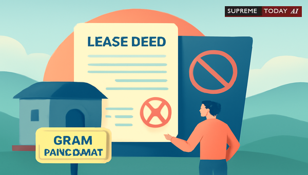 Gram Panchayat Lease Termination: Does Construction Delay Trigger Automatic Cancellation?