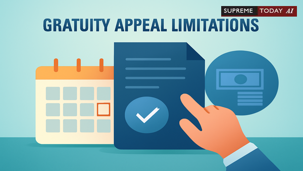 Maintainability of Gratuity Appeals Beyond 120 Days: SC and High Court Precedents