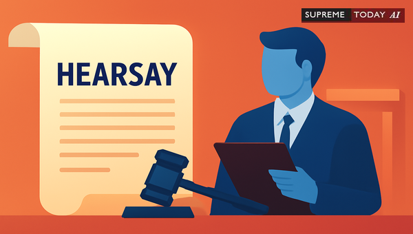 Admissibility Issues of Hearsay Evidence in Indian Civil Execution Proceedings