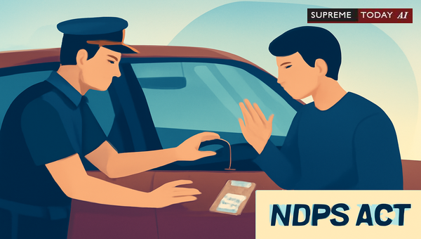 NDPS Section 50 Applicability for Heroin Recovery from Vehicle Dashboards