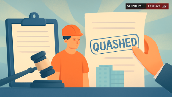 High Court Quashing of IPC Section 336 Negligence Cases Against Building Contractors