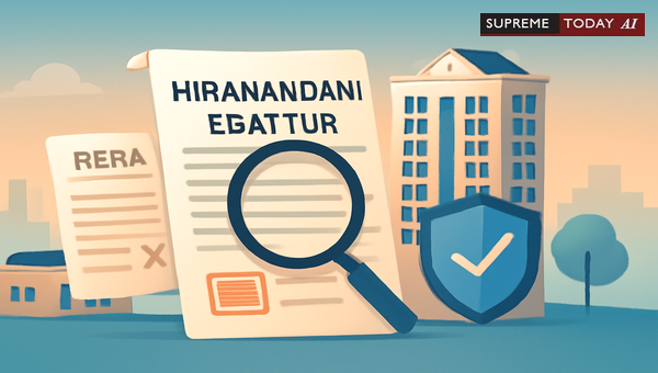 Hiranandani Egattur Real Estate Dispute: Legal Nuances of DTCP Plan Revisions and RERA Compliance
