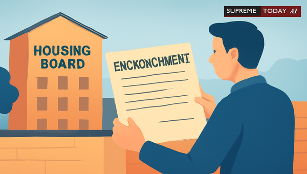 Validity of Housing Board Encroachment Notices After Forty Years of Possession