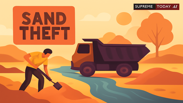 Is Unauthorized River Sand Extraction Theft? Prosecution Under IPC and MMDR Act