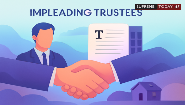 Impleading New Trustees in Land Grabbing Litigation: Procedural Necessity and CPC Application