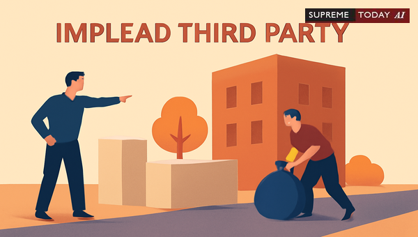 Impleading Third Parties in Street Encroachment Injunction Suits under Order 1 Rule 10 CPC