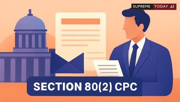Implied Leave Under Section 80(2) CPC for Urgent Suits Against Government Authorities