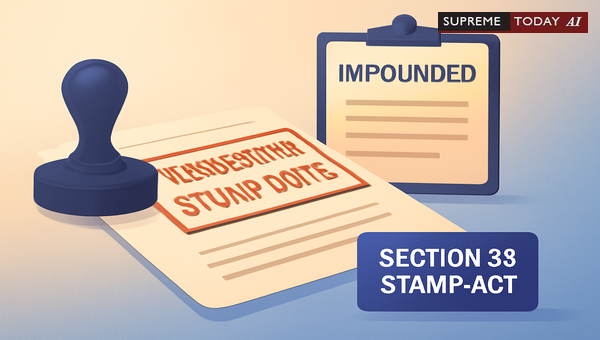 Impounding Insufficiently Stamped and Unregistered Documents During Court Proceedings