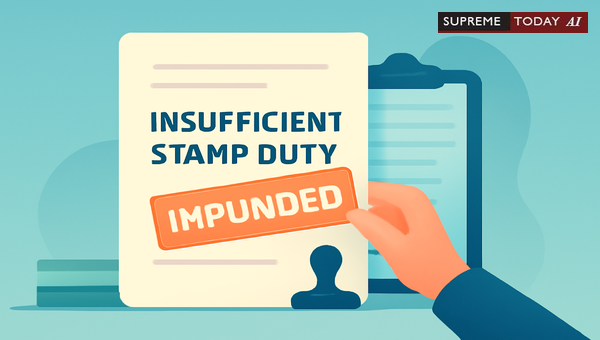 Can Improperly Stamped Documents Be Impounded After Admission in Evidence?