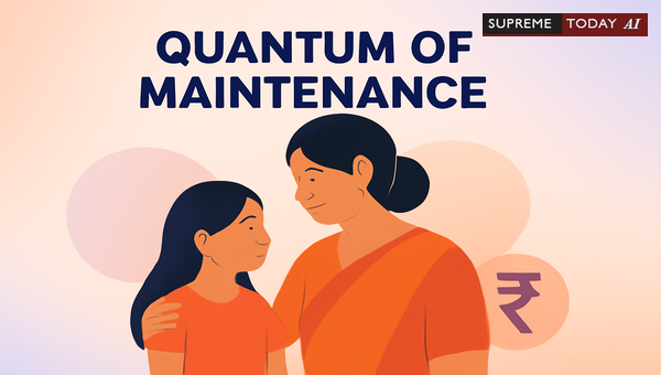 Courts' Determination of Maintenance Quantum for Minor and Unmarried Daughters in India