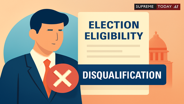 Disqualification vs Not Qualified: Distinguishing Election Eligibility Under Indian Law
