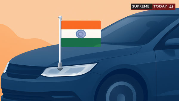 Rules for Displaying the Indian National Flag on the Right Side of Private Vehicles