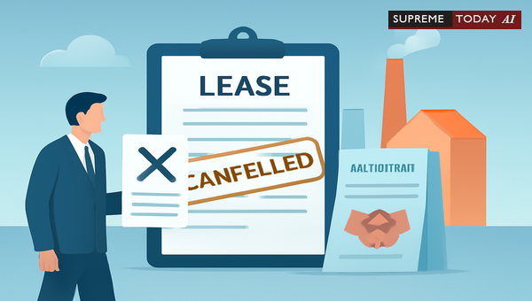 Industrial Plot Lease Cancellation Disputes and Arbitration Clause Enforceability