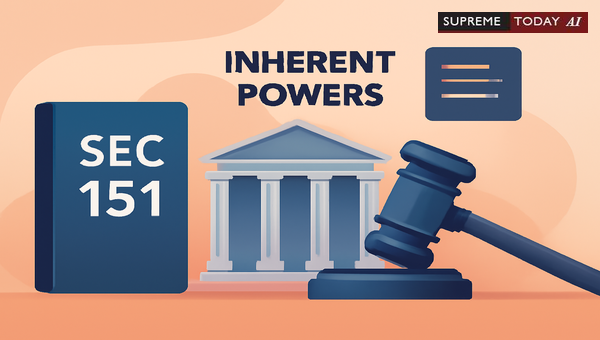 Judicial Limits of Inherent Powers under Section 151 of the Civil Procedure Code