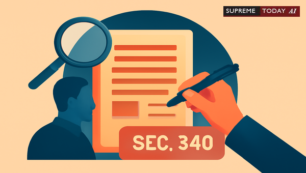 Initiating Section 340 CrPC Proceedings Against Perjury and Fabricated Evidence