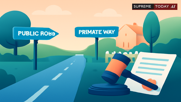 Can a Plaintiff File an Injunction Suit to Stop Converting a Private Way to a Public Road?