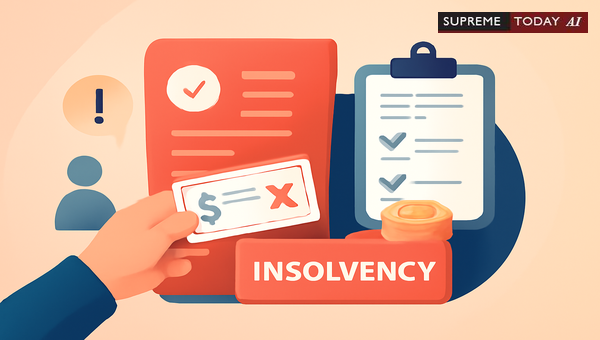 Impact of Insolvency Declarations on Section 138 NI Act Cheque Dishonour Proceedings