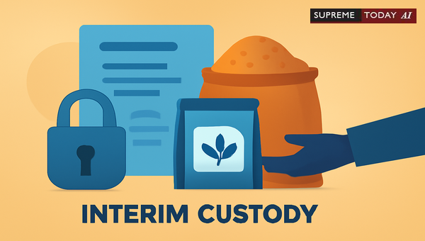 Securing Interim Custody of Seized Fertilizers: Legal Grounds and Procedural Requirements