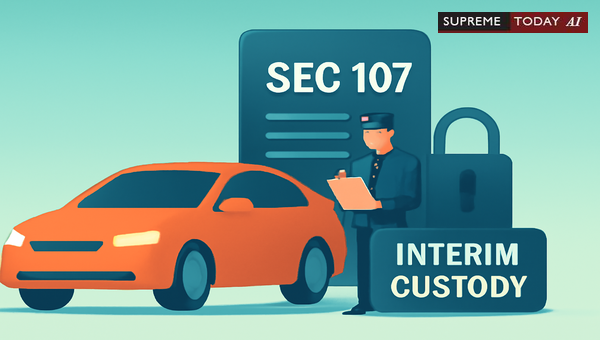 Interim Custody Vehicles: Navigating Zimma Under Section 107 BNSS Proceedings