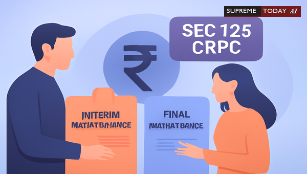 Can Interim Maintenance Under Section 125 CrPC Differ From the Final Prayer?