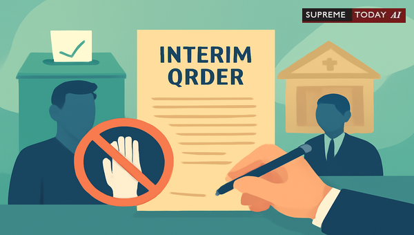 Legality of Interim Orders Restraining Elected Candidates from Official Duties