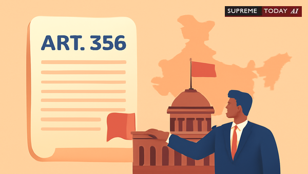 Constitutional Interplay Between Article 3 State Reorganization and Article 356 President's Rule