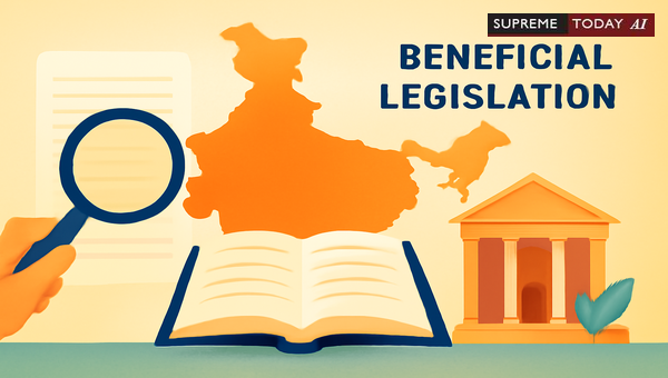 Judicial Principles Governing the Interpretation of Beneficial Legislation in India