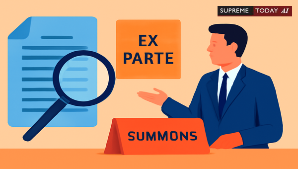 Invalidating Ex Parte Decrees for Improper Service of Summons to Family Members