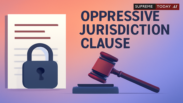Can Courts Strike Down Oppressive Jurisdiction Clauses That Deny Access to Justice in Loans?