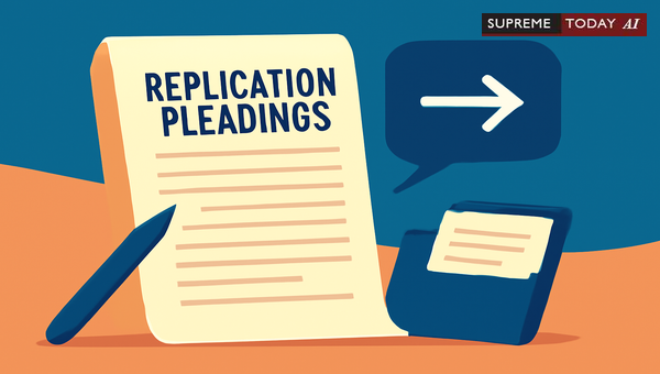 Is Replication Part of Pleadings in Indian Civil Procedure Under CPC Order 8 Rule 9?