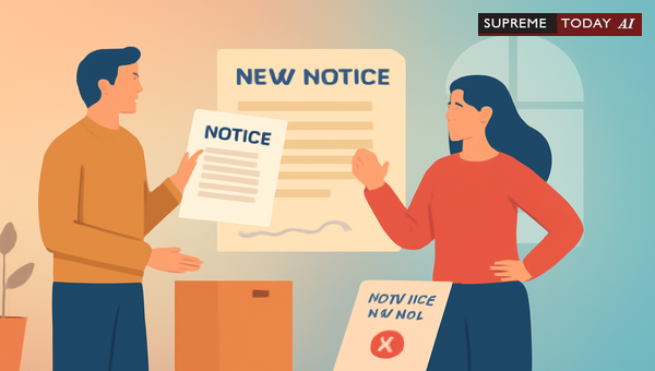 Does Issuing a New Notice Waive Previous Tenancy Eviction Notices Under Indian Property Law?