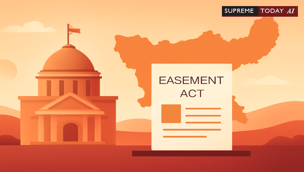 Jharkhand High Court Rules Indian Easements Act Not Applicable to State Land Disputes