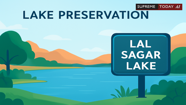 Justice Vinit Kumar Mathur Directives on Lal Sagar Lake Restoration and Encroachment Removal