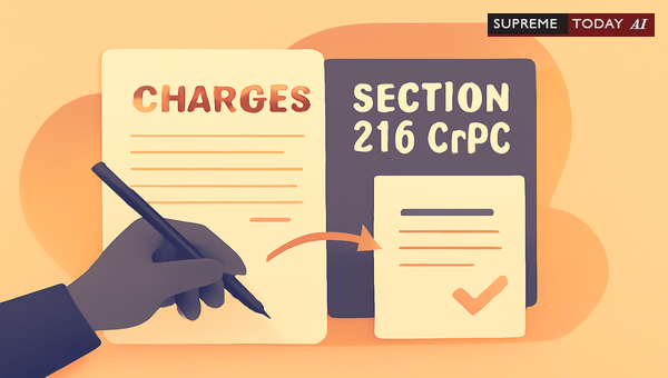 Judicial Authority for Charge Alteration Under Section 216 of the Code of Criminal Procedure