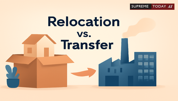 Judicial Distinctions Between Relocation and Transfer of Rights in Property and Employment