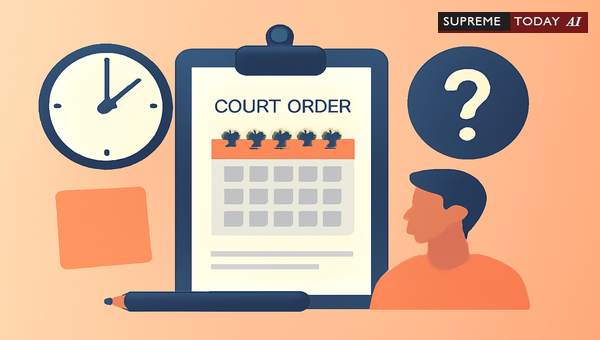Judicial Interpretation of 'One Month from Today' Deadline in Court Orders