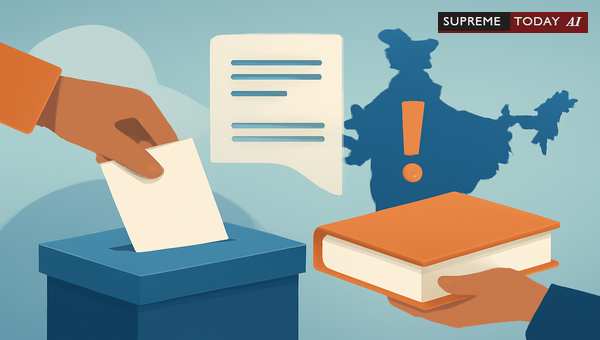 Judicial Limits on Stopping Election Processes in India: Supreme Court Legal Precedents