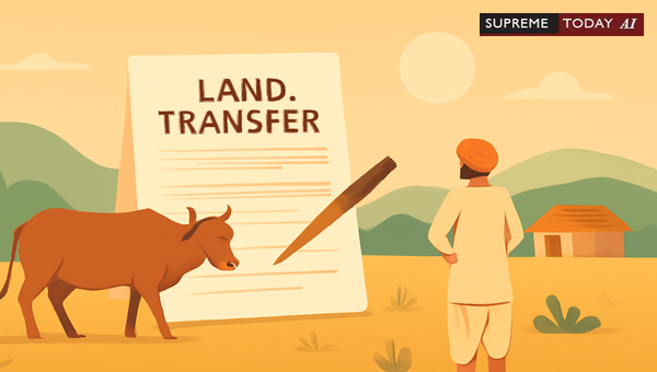 Judicial Limits on Gochar Grazing Land Transfer: Unauthorized Allotments and Compensatory Requirements