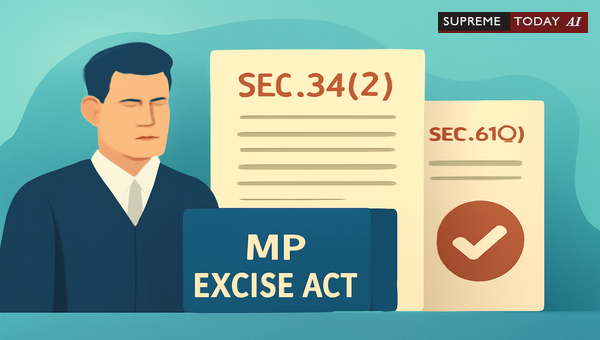 Magistrate Lacks Power to Frame Section 34(2) MP Excise Act Charges Without Section 61(2) Sanction