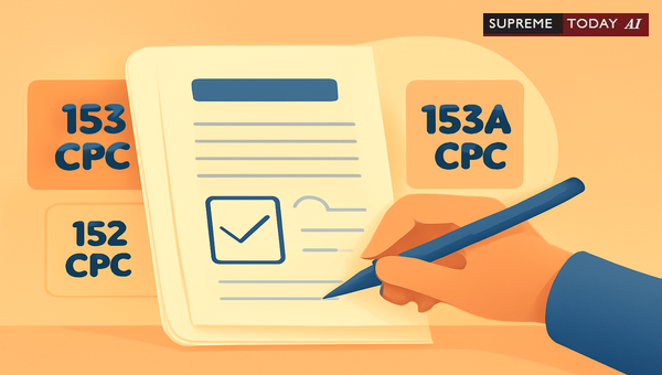 Judicial Power for Correction of Procedural Errors Under Section 153 of the Code of Civil Procedure