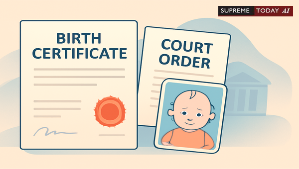 Judicial Power to Direct Birth Certificate Corrections for School Children and Minors