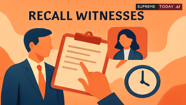 Judicial Precedents on Recalling Witnesses After Long Delays Under Section 311 CrPC