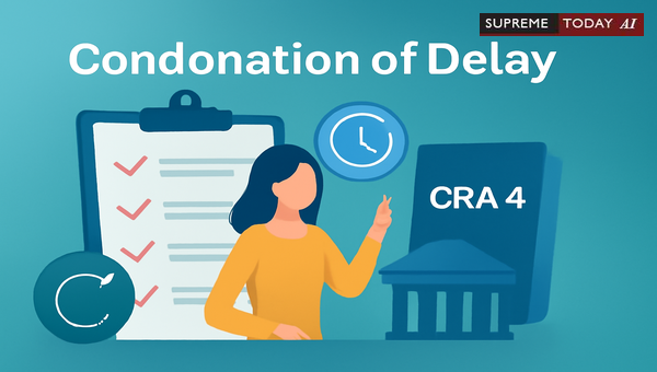 Condonation of Delay in CRA 4 MCA Filings: Judicial Principles and Sufficient Cause Standards