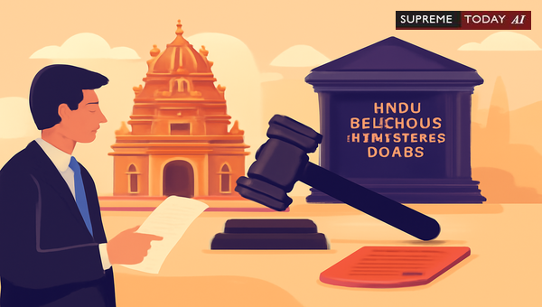 Judicial Appointment of Receivers in Temple Management Disputes: Grounds and Limitations