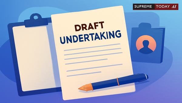 Judicial Standards for Draft Undertaking Proformas in Legal Proceedings and Compliance