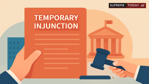 Judicial Standards for Refusing Temporary Injunctions Against Unauthorized Government Demolitions