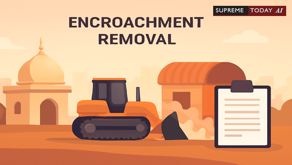 Legal Jurisdiction for Removing Dargah Encroachments on Public Lands and Roadsides